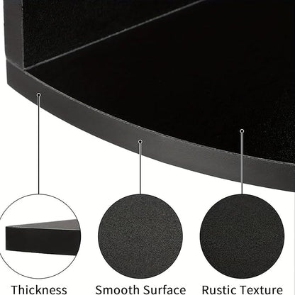5-Tier Corner Shelf Wall Mount, Screw-Mounted Floating Bookshelf - Image 3