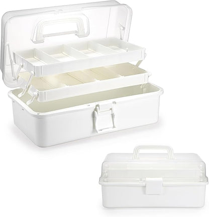 BTSKY 3-Layer Plastic Dividing Storage Box Craft Organizer by BTSKY