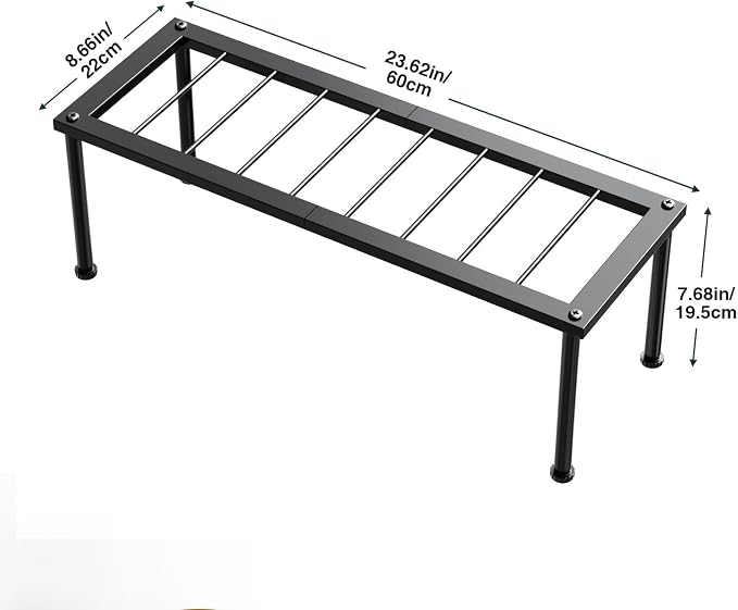 Metal Plant Stand Outdoor, 1 Tier Long Rectangle Plant Stand Indoor & Outdoor - Image 5