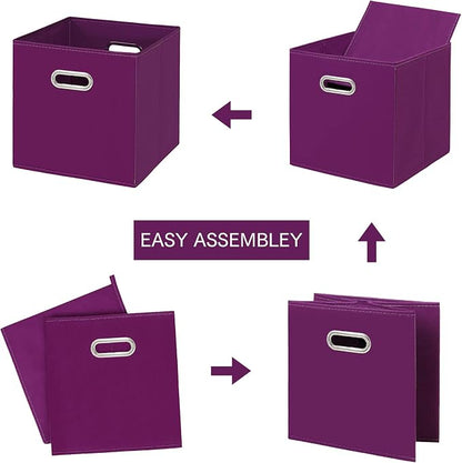 Fabric Cloth Storage Bins, Fabric Cube Bins Organizer - Image 6