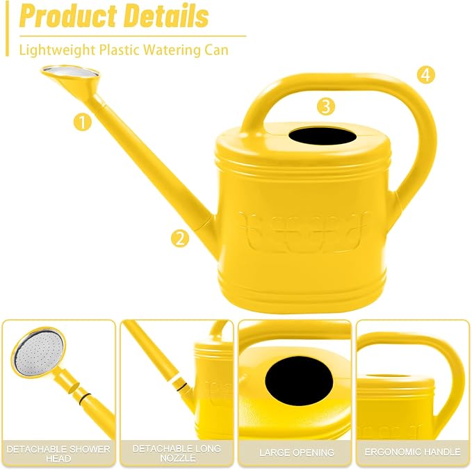 2 Gallon Watering Can, Outdoor Watering Can - Image 6