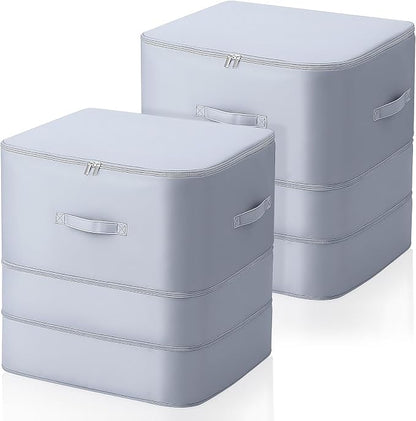 2 PCS 3-Layer Ultra Space Saving Zipper Compression Storage Bags Large Capacity by Unknown