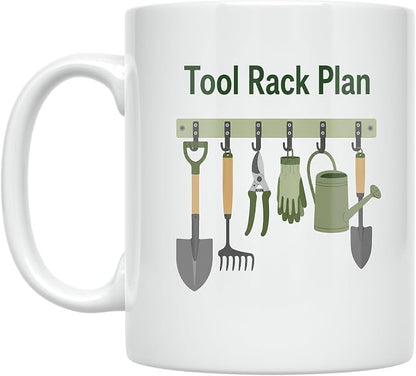 Garden Tool Rack Mug by Unknown