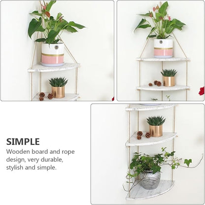 BESPORTBLE Nordic Style Fan-Shaped Wall Corner Rack - Image 8