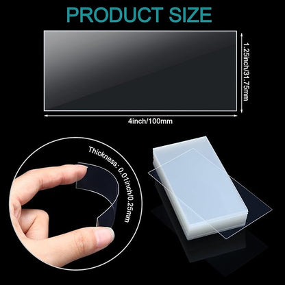 Leinuosen 2000 Pcs Clear Plastic Tags Bulk Shelf Price Tag Label Holders - Image 2