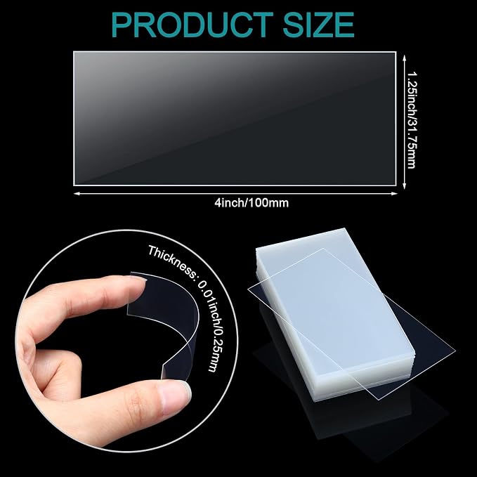 Leinuosen 2000 Pcs Clear Plastic Tags Bulk Shelf Price Tag Label Holders - Image 2