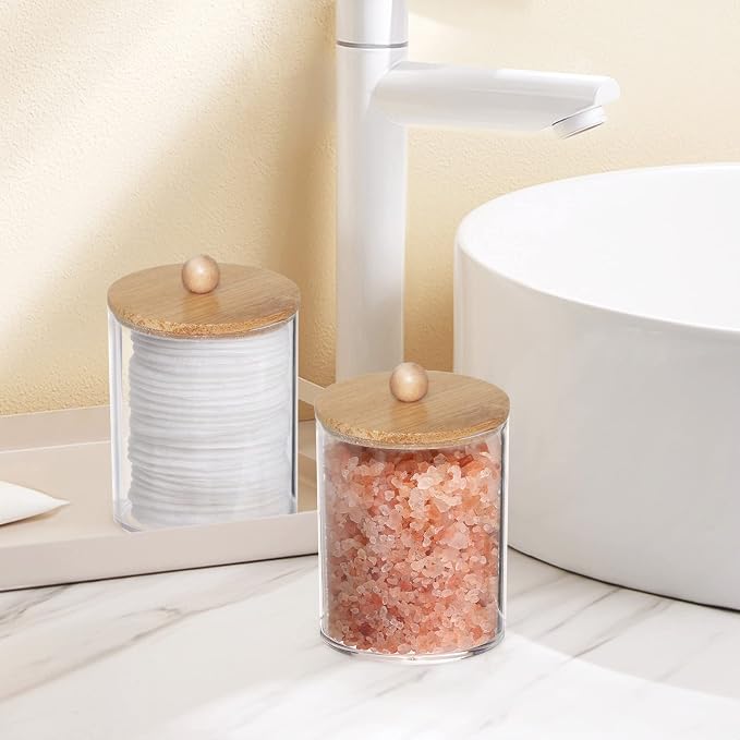 Tbestmax 4 Pack Qtip Holder, 10-Ounce Bathroom Organizer Accessories Storage - Image 7