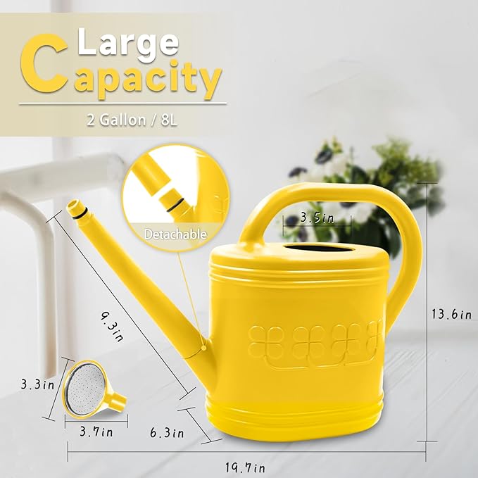 2 Gallon Watering Can, Outdoor Watering Can - Image 2