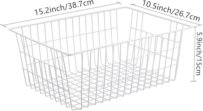 15.2" Metal Wire Baskets for Organizing 6 Pack, Household Pantry Storage - Image 7
