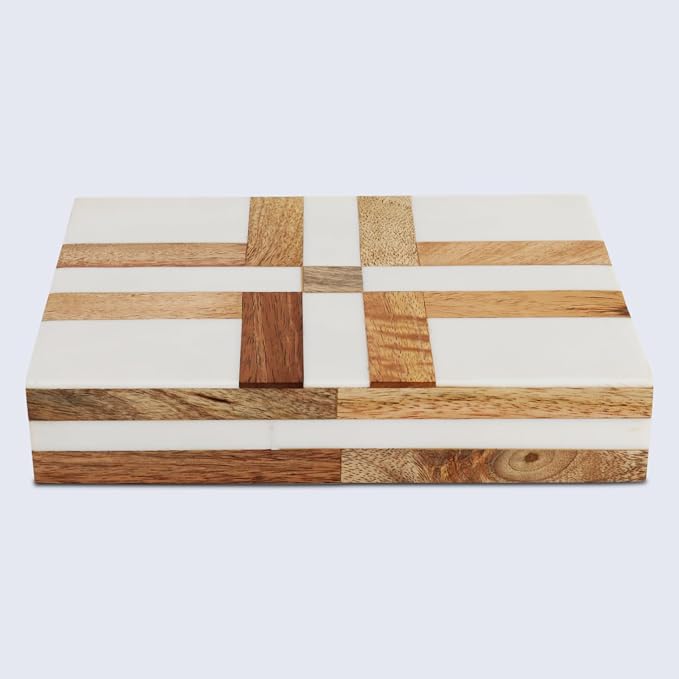 Handicrafts Home White Decorative Storage Box - Image 4