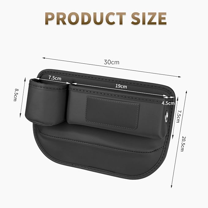 Kwak's 2 Pack Car Seat Gap Filler Organizer - Image 4