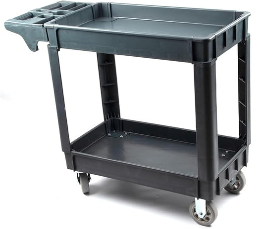 Heavy Duty Rolling Utility Service PP Cart by SUNMAX