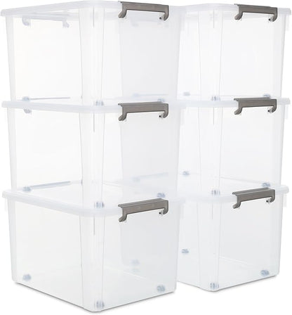 Citylife 6 Packs 58.1 QT Plastic Storage Bins by Unknown