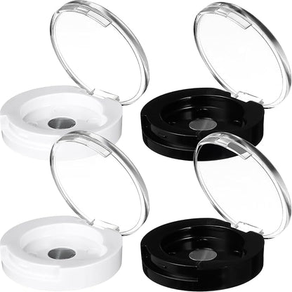 FRCOLOR 4Pcs Empty Magnetic Eyeshadow Cases Small Round Single Color Makeup - Image 7