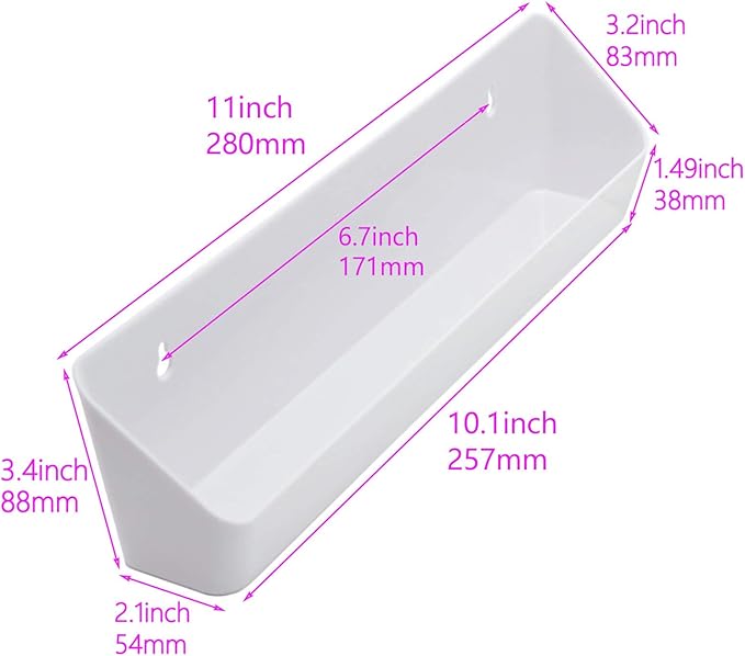 Aiwaiufu 11“ Kitchen Sink Front Trays Tip Out Tray Set 11 Inch Polymer Plastic - Image 5