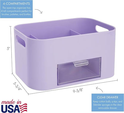STORi Bliss Lilac Purple Makeup Organizer - Image 5