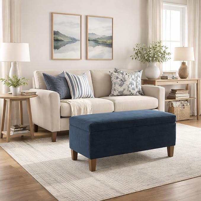 HomePop 36" Storage Ottoman Bench - Image 2