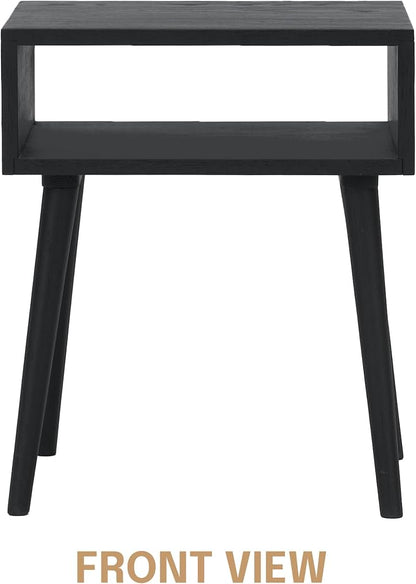 NTC Solid Oak Zoe Nightstand, Mid Century Modern Side Table Bedroom, Bedside - Image 3