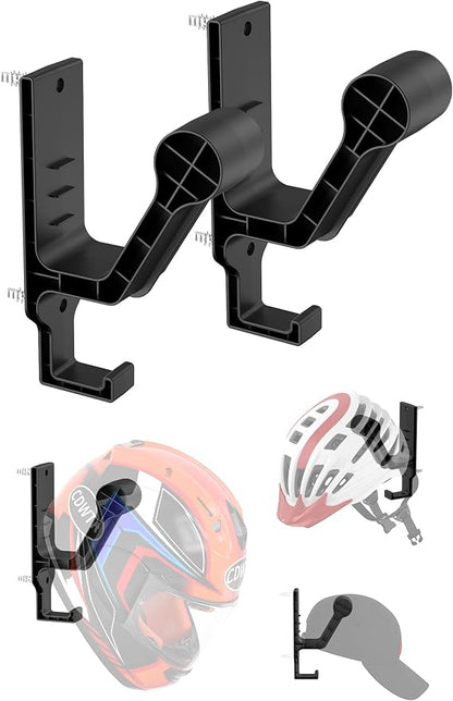 2 Pack Motorcycle Helmet Rack Helmet Wall Mount by TYAMTOGSM