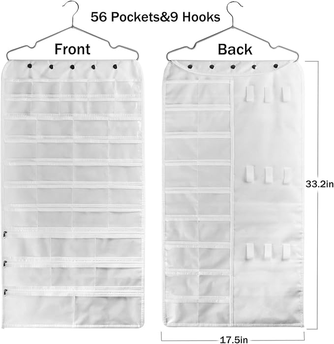 BB Brotrade Hanging Jewelry Organizer, Accessories Organizer, 56 Pocket - Image 5