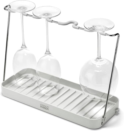 Joseph Joseph DrySmart Folding Stemmed Wine Glass Drying Rack, Space-Saving by Unknown