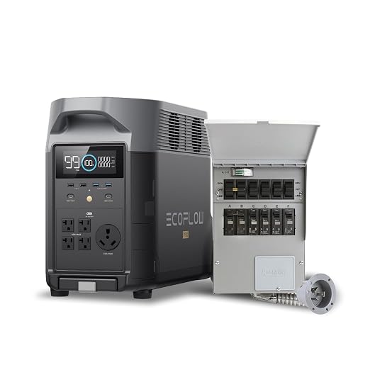 EF ECOFLOW 120V Home Backup Kit: DELTA Pro 3600Wh Power Station by Unknown