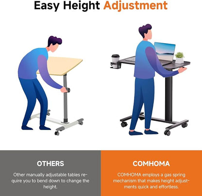 COMHOMA Adjustable Overbed Bedside Table - Image 9
