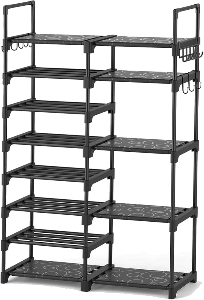 OYREL Shoe Rack Organizer 8 Tiers, Tall Shoe Racks Shelf Storage, 26-32 Pairs by OYREL