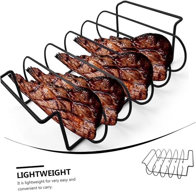 LIOOBO BBQ Grill Roaster Rack Heat Resistant Gloves Steak Chicken Grilling - Image 2