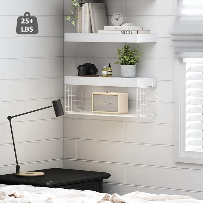 QEEIG White Bathroom Shelves Over Toilet - Image 4