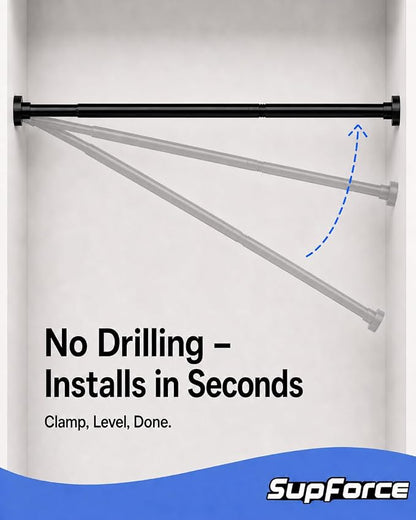 2 Pack Closet Rod, No Drill Closet Rods - Image 4