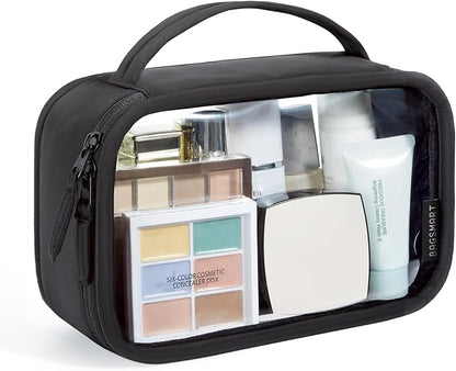 BAGSMART TSA-Approved Toiletry Bag, Large Opening Clear Makeup Bag by BAGSMART