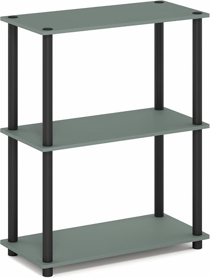 Furinno Turn-N-Tube Storage Shelves, 3-Tier Book Shelf, Corner Shelf, Toolless - Image 5