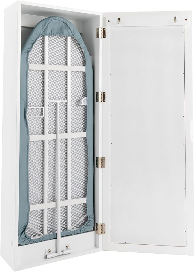 Wall Mounted Ironing Board Cabinet, Built-in Foldable Ironing Board, Wall - Image 7