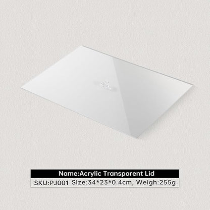 Acrylic Stackable Cover For Most 9.46" D x 13.79" W x 1.18" H Inch Jewelry Trays - Image 2