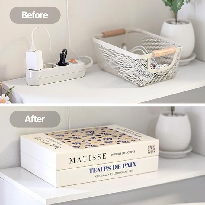 Book Shape Decorative Cable Management Box - Image 6