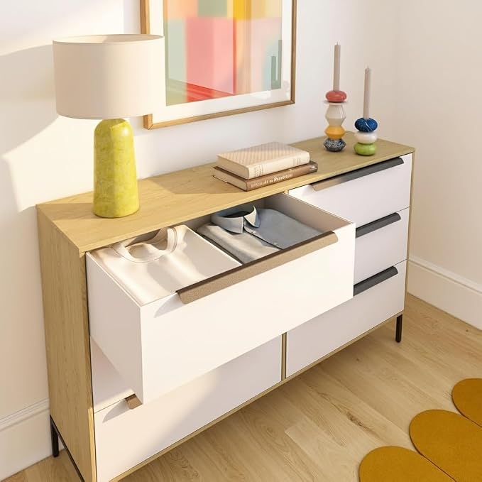 tinge Lira Premium Fabric Dresser - Image 4
