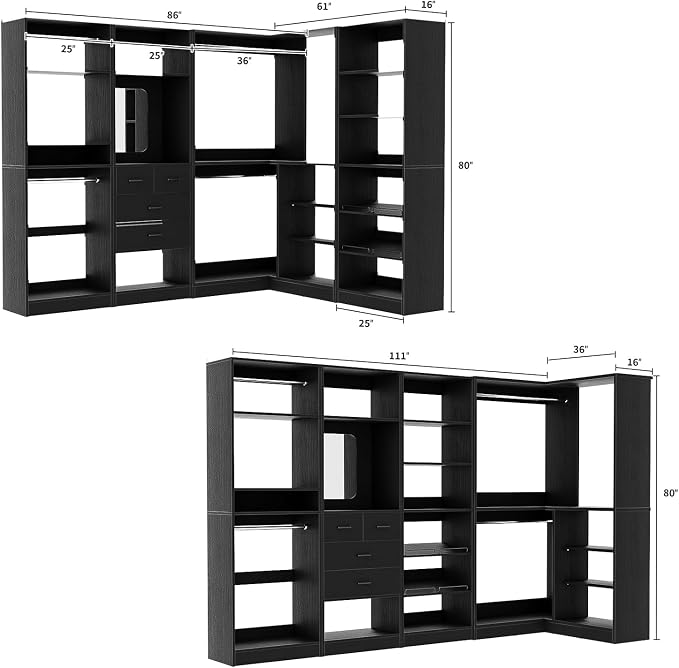 Unikito 110” Closet System - Image 7