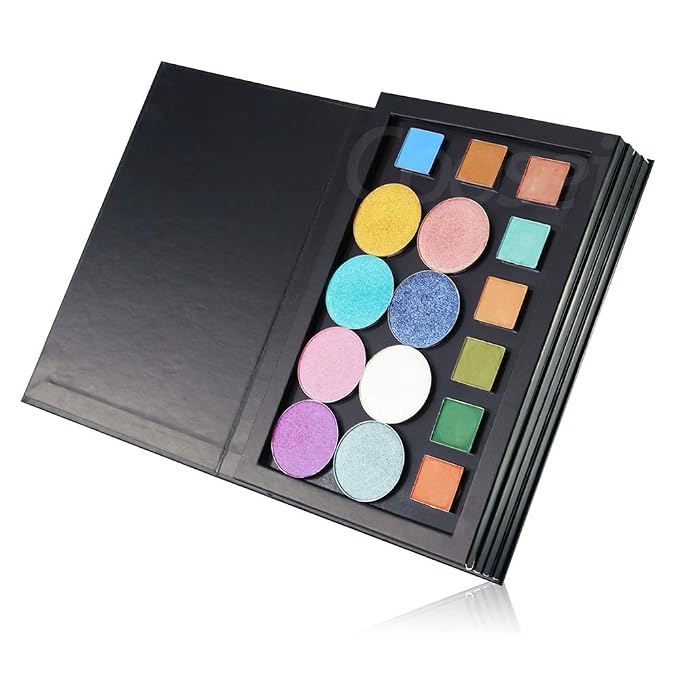Coosei 3 Layers Book Shape Empty Magnetic Eyeshadow Palette Magnetic makeup - Image 6