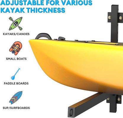 Kayak Storage Rack Heavy Duty, Adjustable Wall Mount Hanger - Image 6