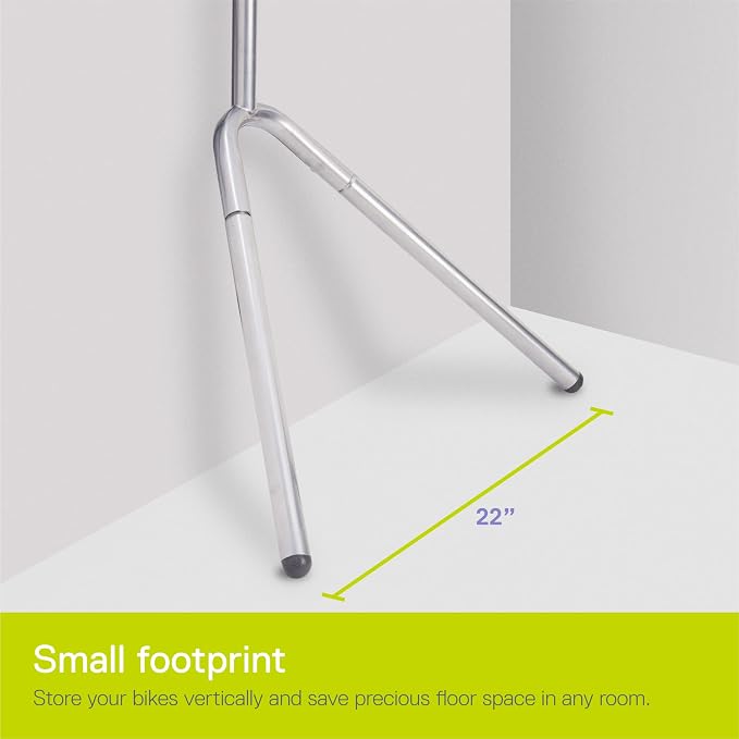 Delta Cycle Two Bike Gravity Pole Stand Garage, 2 Bike Storage Rack, No - Image 8