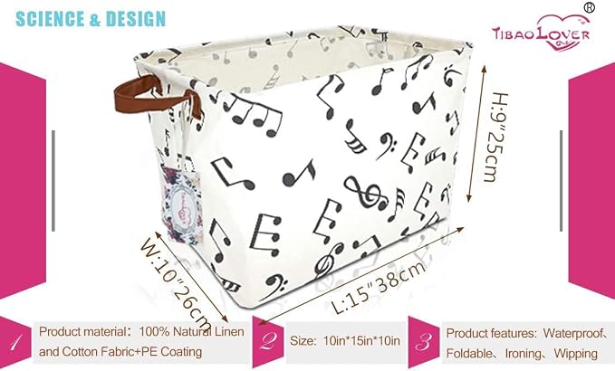 Rectangular Kids Storage Bin Gift Basket Baby Organizer Shelf Book Basket Room - Image 2