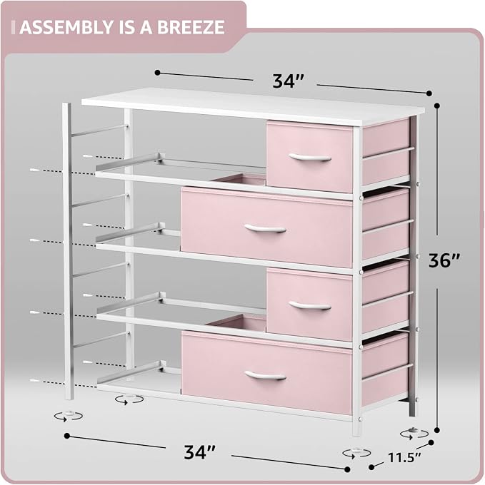 Sorbus Dresser with 8 Drawers - Image 3