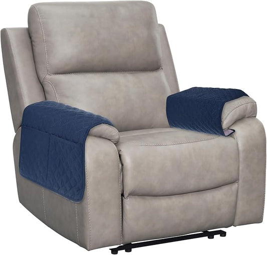 uxcell 2 PCS Armrest Covers, Couch Arm Cover Furniture Protect Slide Recliner by uxcell