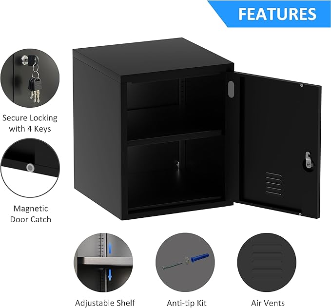 JINGUR Metal Storage Locker Cabinet - Image 6