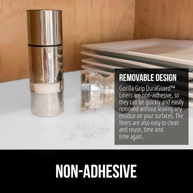 GORILLA GRIP DuraGuard Shelf Liner, 20x30 Non-Adhesive Cabinet Liners - Image 5