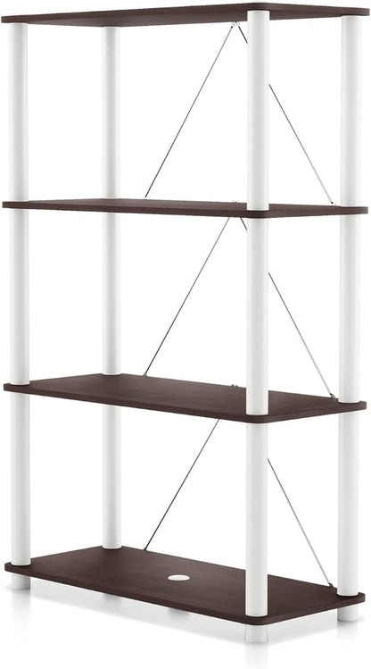 Homes: Inside + Out Apexa Modern 4-Tier Wide Shelving Units, Collectibles by HOMESInsideOut