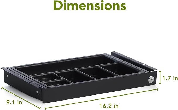 PERFECT POSTURE Max Under Desk Storage Drawer – Large Desk Drawer - Image 2