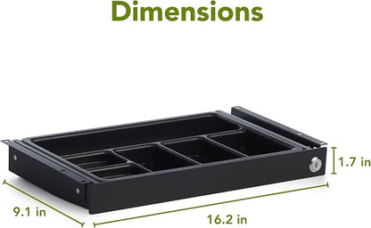 PERFECT POSTURE Max Under Desk Storage Drawer – Large Desk Drawer - Image 2