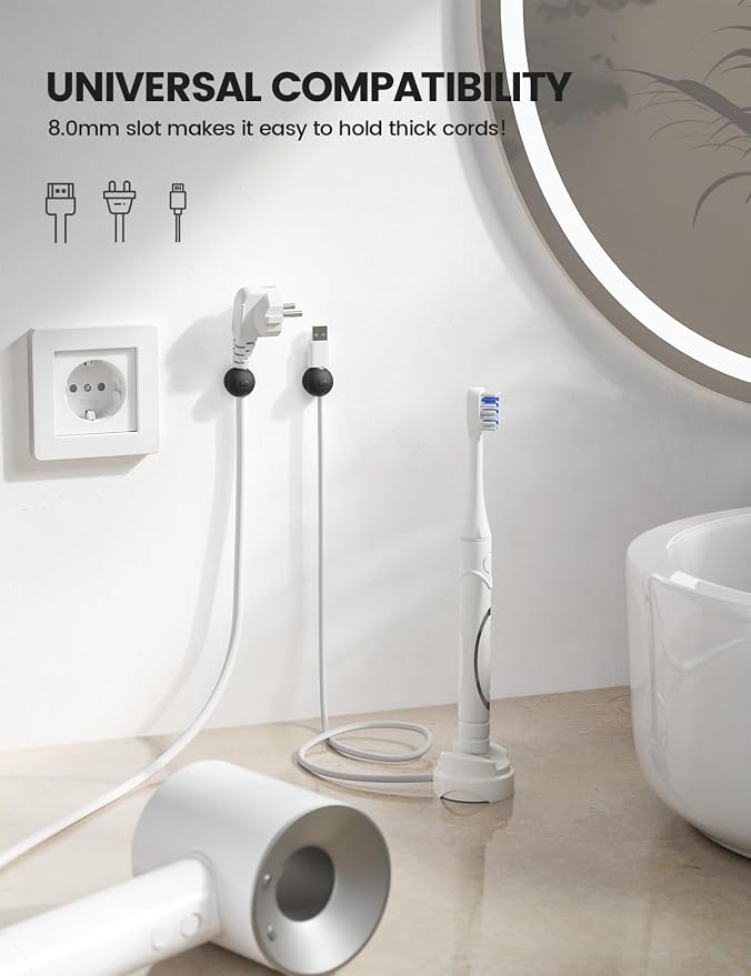 8Pack Magnetic Cord Organizer Clips - Image 6